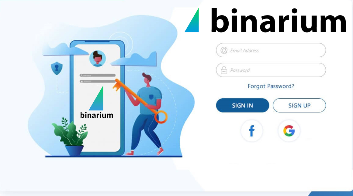 Hur man registrerar konto i Binarium