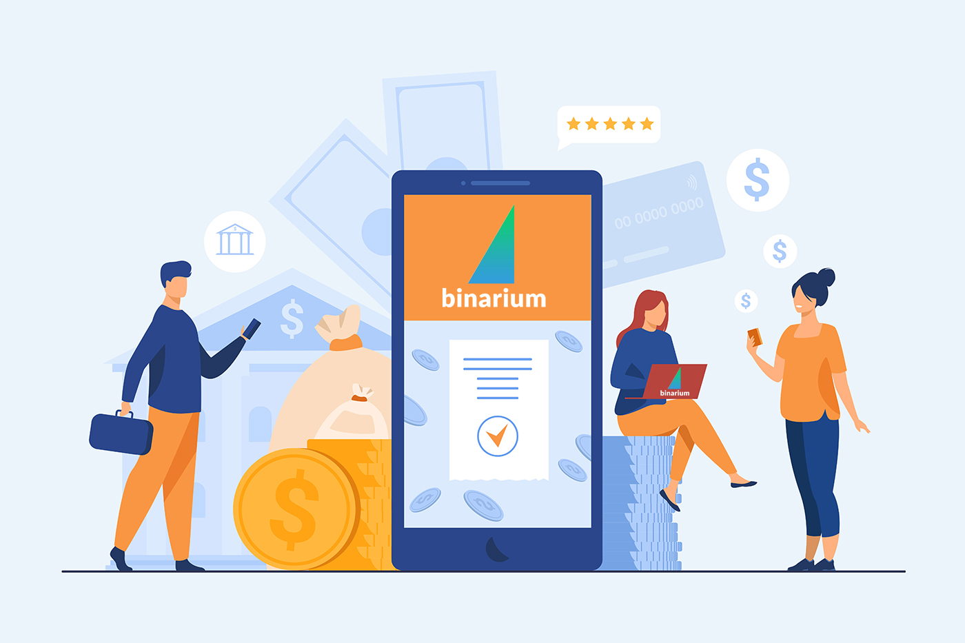 Setoran dan Penarikan Binarium: Metode, Batasan, dan Waktu Pemrosesan