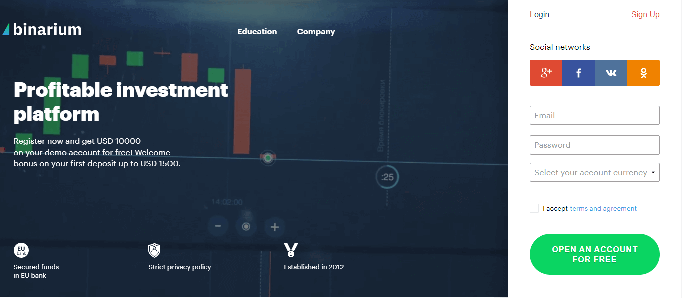 如何从Binarium开设帐户和提取资金 如何从Binarium开设帐户和提取资金