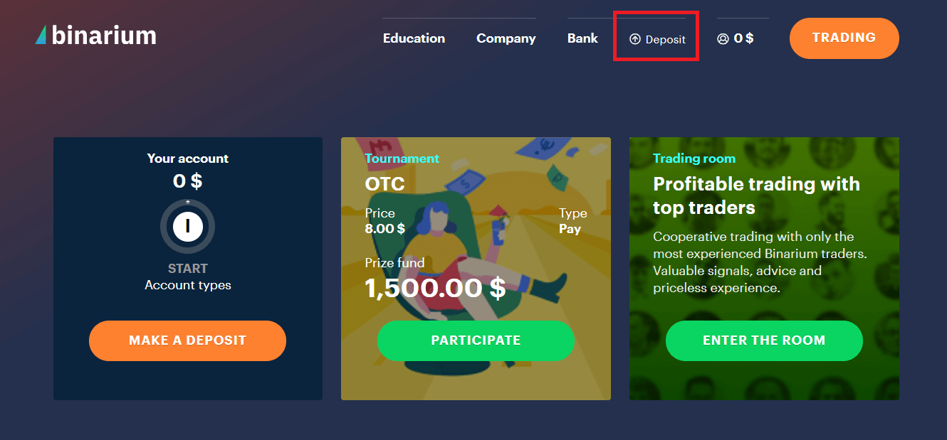 Conas roghanna dénártha a thrádáil agus airgead a tharraingt siar ó binarium